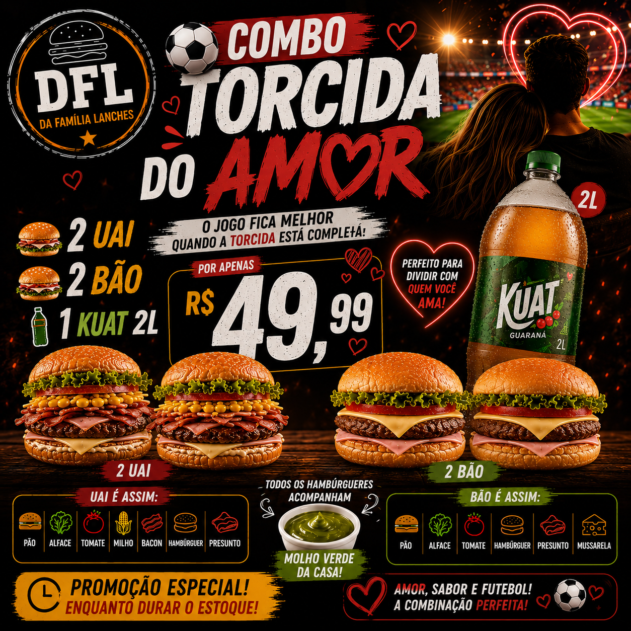 Combo Torcida do Amor